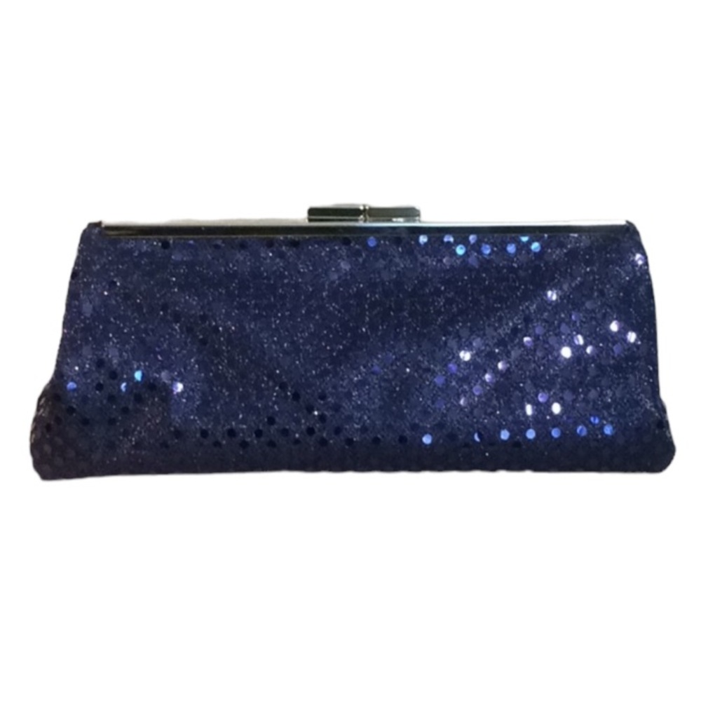 Handmade Evening Clutch Handbag Blue New